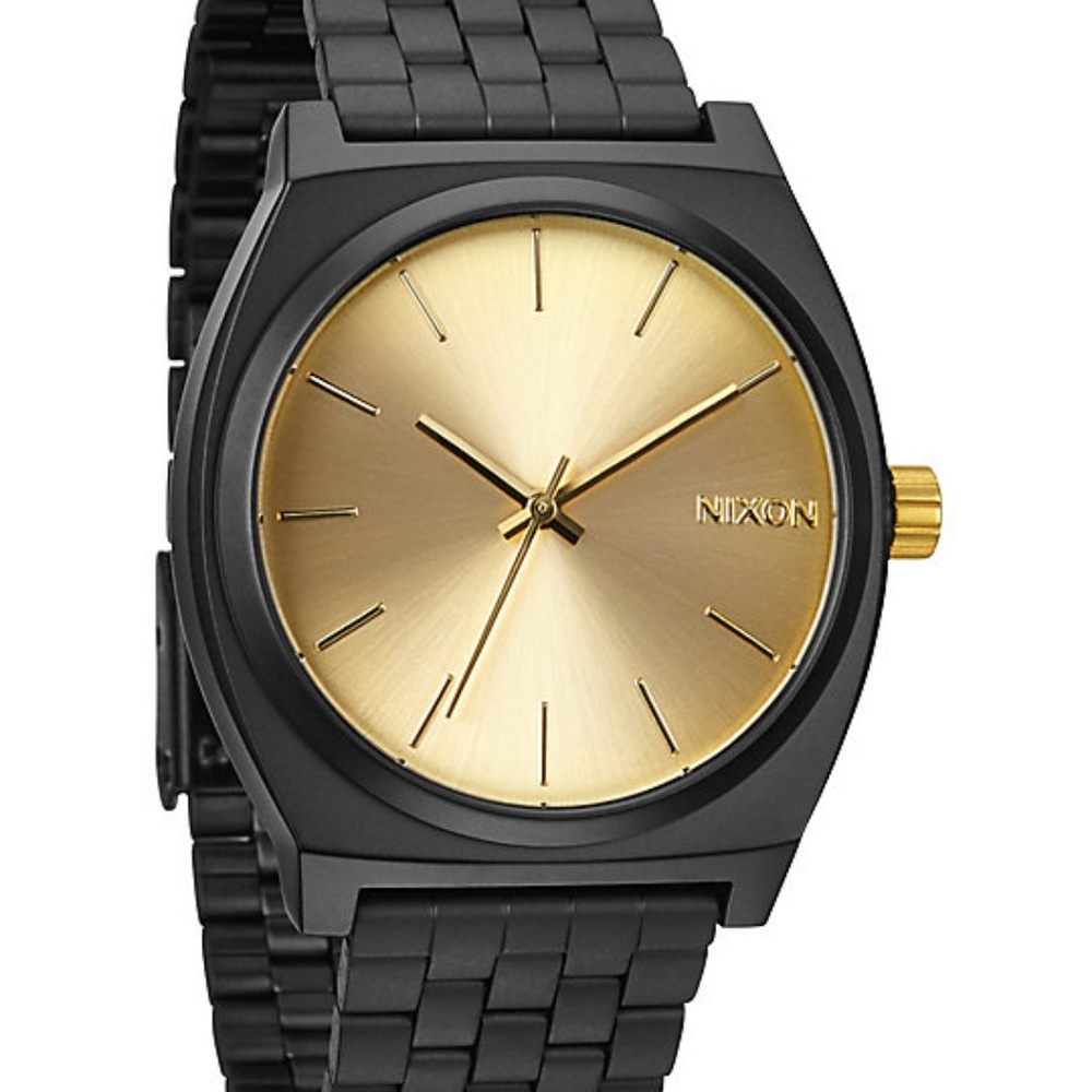 Nixon Time Teller Watch Black + Gold Face
